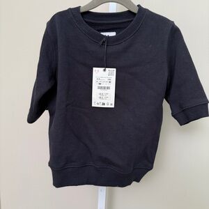 Zara Black shirt Casual Crew Neck size 8-9 kids